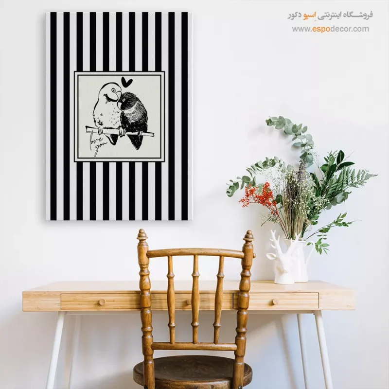 تابلو مینیمال تم مشکی - Image 7