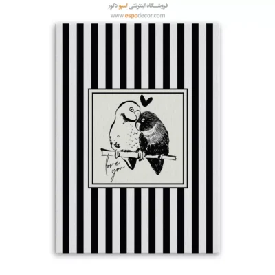 تابلو مینیمال تم مشکی - اسپو دکور