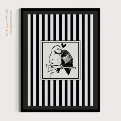 تابلو مینیمال تم مشکی - اسپو دکور