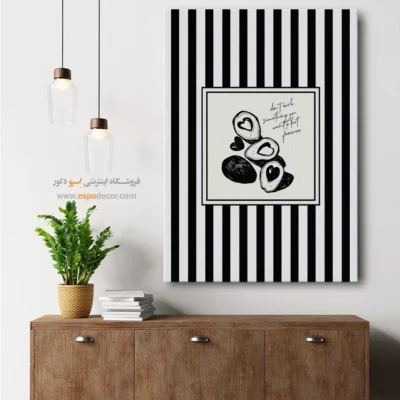 تابلو مینیمال تم مشکی - اسپو دکور