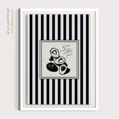 تابلو مینیمال تم مشکی - اسپو دکور