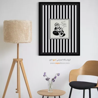 تابلو مینیمال تم مشکی - اسپو دکور
