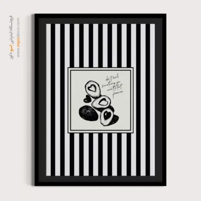 تابلو مینیمال تم مشکی - اسپو دکور