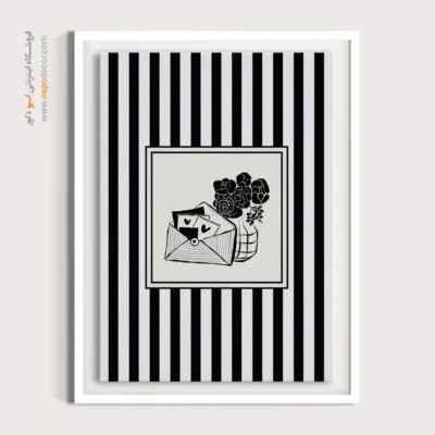 تابلو مینیمال تم مشکی - اسپو دکور