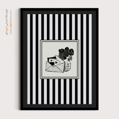 تابلو مینیمال تم مشکی - اسپو دکور