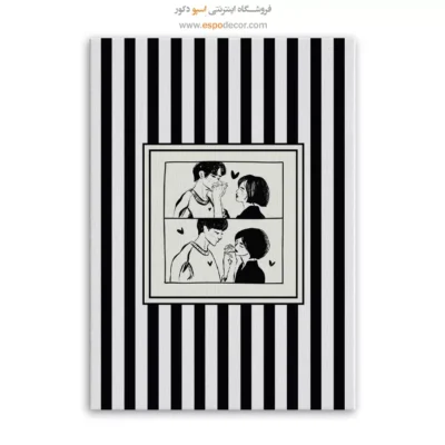 تابلو مینیمال تم مشکی - اسپو دکور