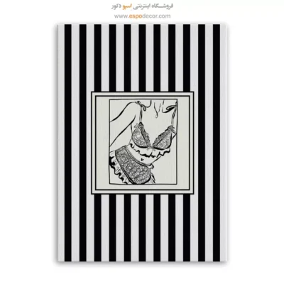 تابلو مینیمال تم مشکی - اسپو دکور