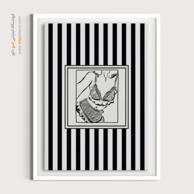 تابلو مینیمال تم مشکی - اسپو دکور