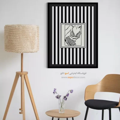 تابلو مینیمال تم مشکی - اسپو دکور