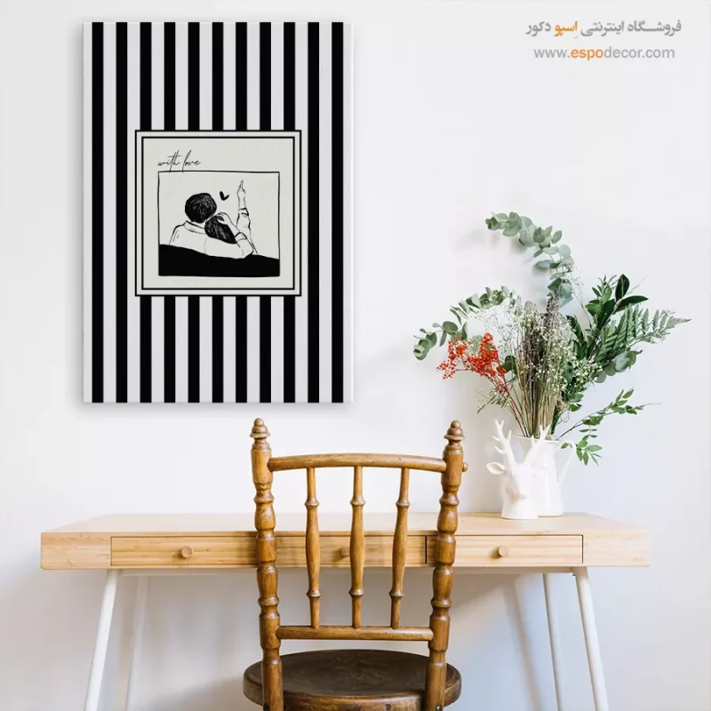 تابلو مینیمال تم مشکی - Image 7