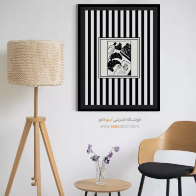 تابلو مینیمال تم مشکی - اسپو دکور