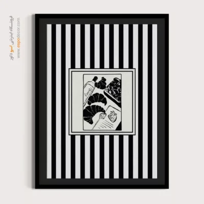 تابلو مینیمال تم مشکی - اسپو دکور