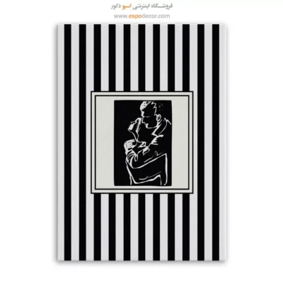 تابلو مینیمال تم مشکی - اسپو دکور