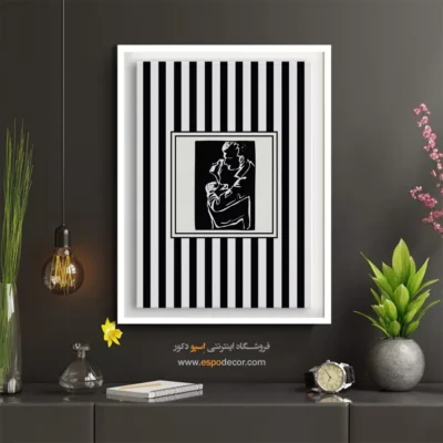 تابلو مینیمال تم مشکی - اسپو دکور