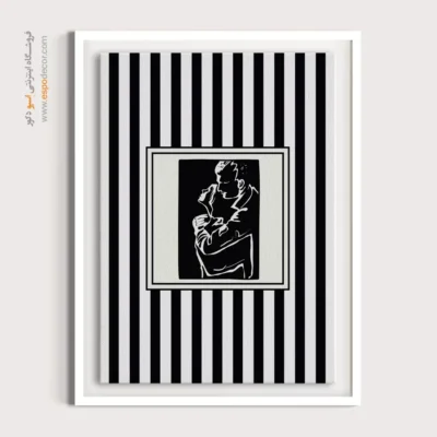 تابلو مینیمال تم مشکی - اسپو دکور