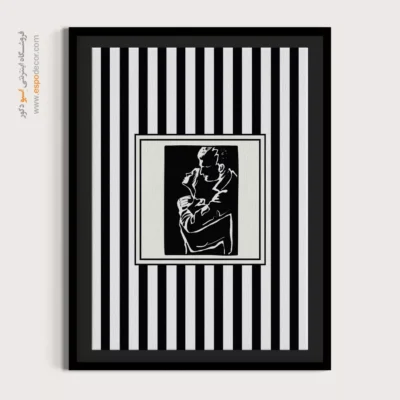 تابلو مینیمال تم مشکی - اسپو دکور