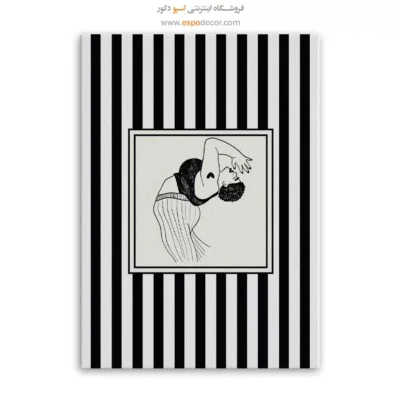 تابلو مینیمال تم مشکی - اسپو دکور