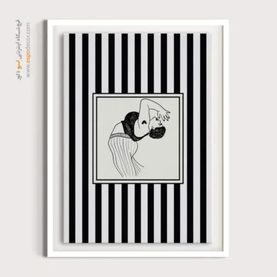 تابلو مینیمال تم مشکی - اسپو دکور