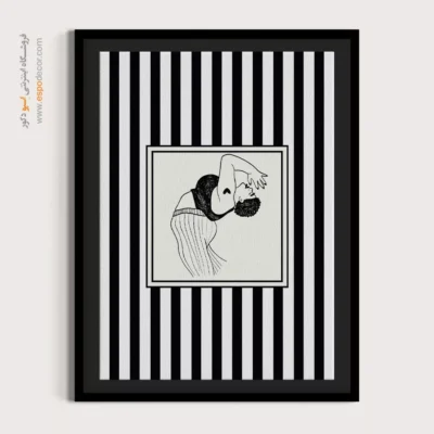 تابلو مینیمال تم مشکی - اسپو دکور