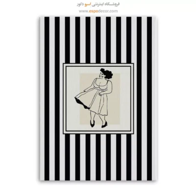 تابلو مینیمال تم مشکی - اسپو دکور