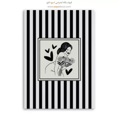 تابلو مینیمال تم مشکی - اسپو دکور