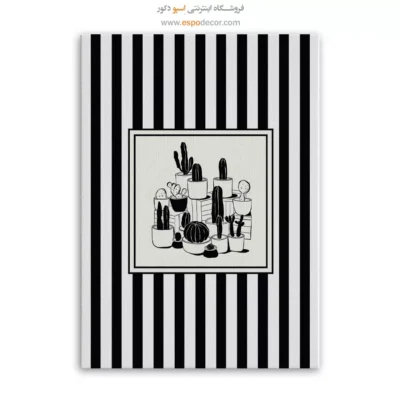 تابلو مینیمال تم مشکی - اسپو دکور