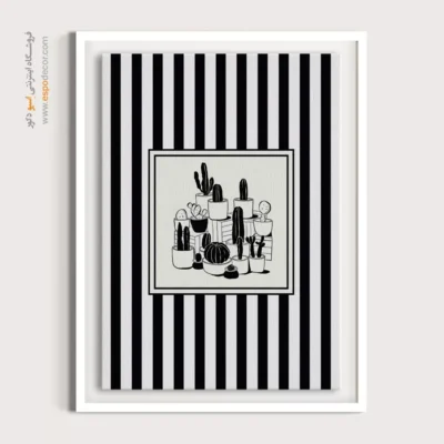 تابلو مینیمال تم مشکی - اسپو دکور