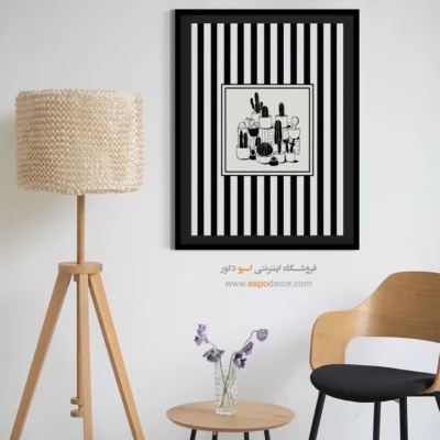 تابلو مینیمال تم مشکی - اسپو دکور