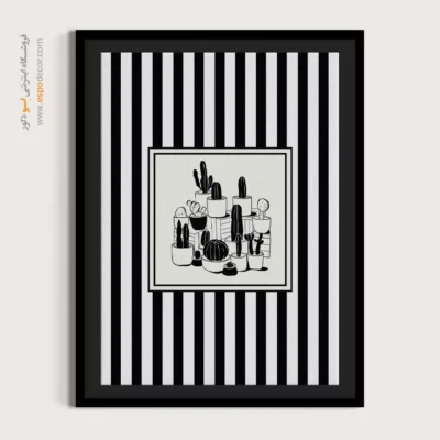 تابلو مینیمال تم مشکی - اسپو دکور