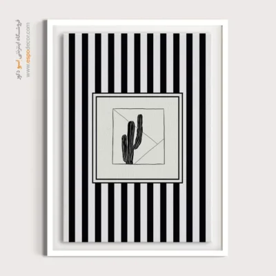 تابلو مینیمال تم مشکی - اسپو دکور