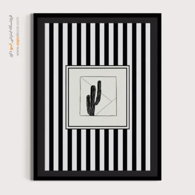 تابلو مینیمال تم مشکی - اسپو دکور