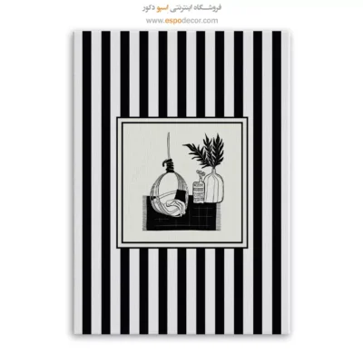 تابلو مینیمال تم مشکی - اسپو دکور