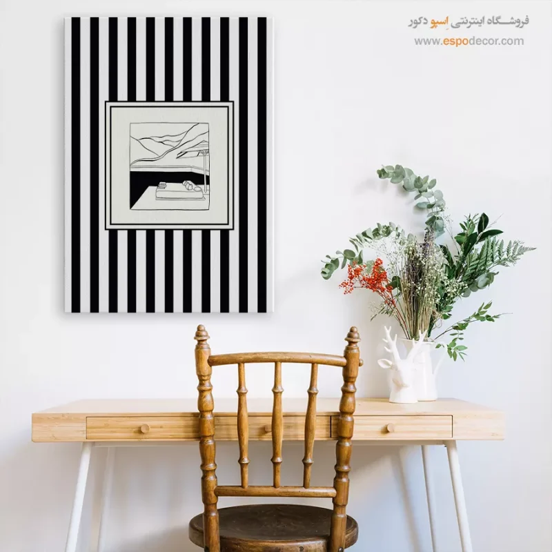 تابلو مینیمال تم مشکی - Image 7