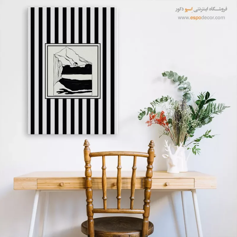 تابلو مینیمال تم مشکی - Image 7