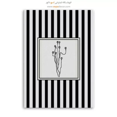 تابلو مینیمال تم مشکی - اسپو دکور