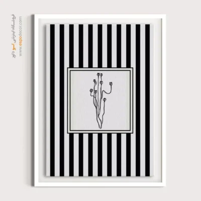 تابلو مینیمال تم مشکی - اسپو دکور