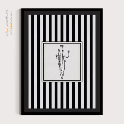 تابلو مینیمال تم مشکی - اسپو دکور