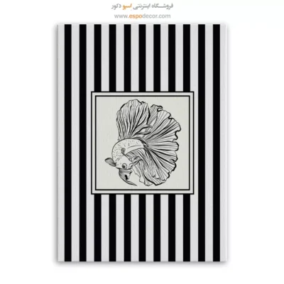 تابلو مینیمال تم مشکی - اسپو دکور