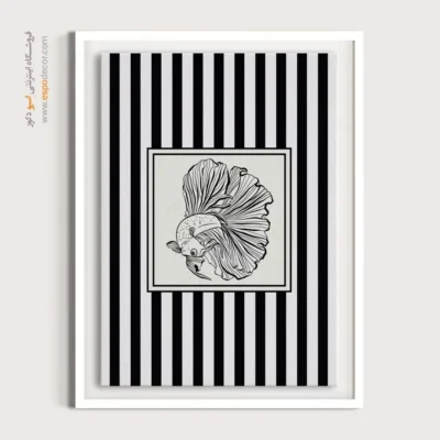 تابلو مینیمال تم مشکی - اسپو دکور