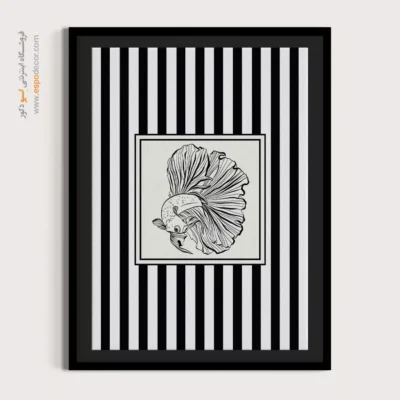 تابلو مینیمال تم مشکی - اسپو دکور