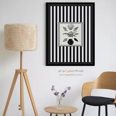 تابلو مینیمال تم مشکی - اسپو دکور