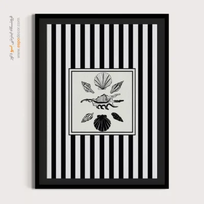 تابلو مینیمال تم مشکی - اسپو دکور