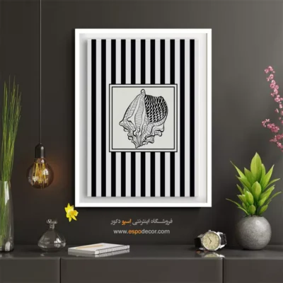 تابلو مینیمال تم مشکی - اسپو دکور