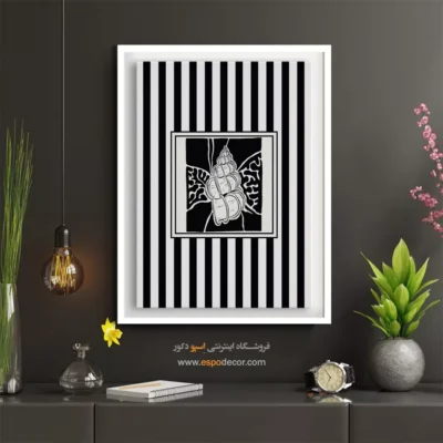 تابلو مینیمال تم مشکی - اسپو دکور