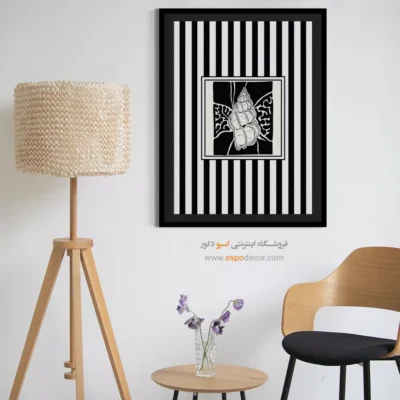 تابلو مینیمال تم مشکی - اسپو دکور