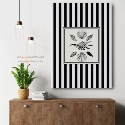 تابلو مینیمال تم مشکی - اسپو دکور
