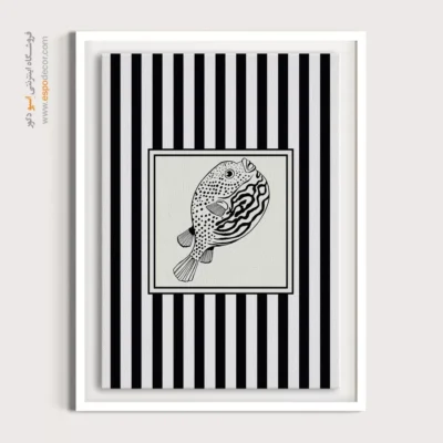 تابلو مینیمال تم مشکی - اسپو دکور