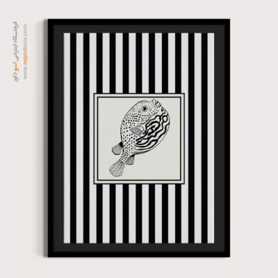 تابلو مینیمال تم مشکی - اسپو دکور