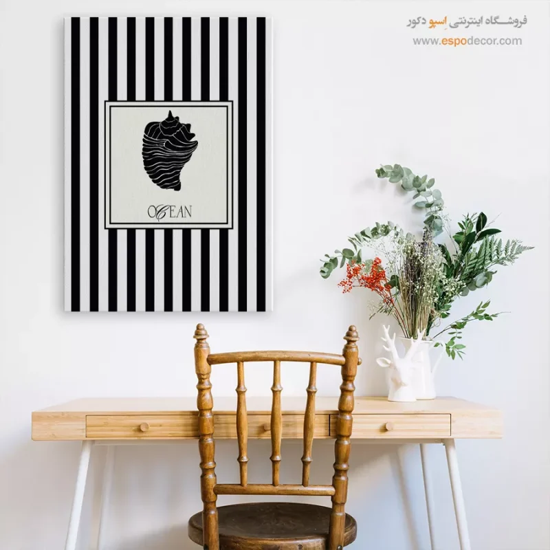 تابلو مینیمال تم مشکی - Image 7