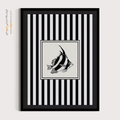 تابلو مینیمال تم مشکی - اسپو دکور